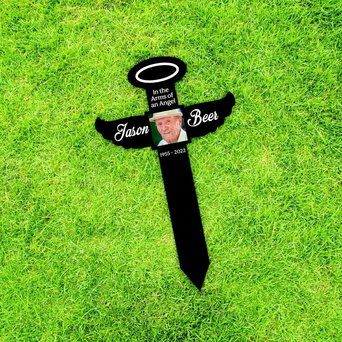 In The Arms of An Angel Memorial Personalize Plaque