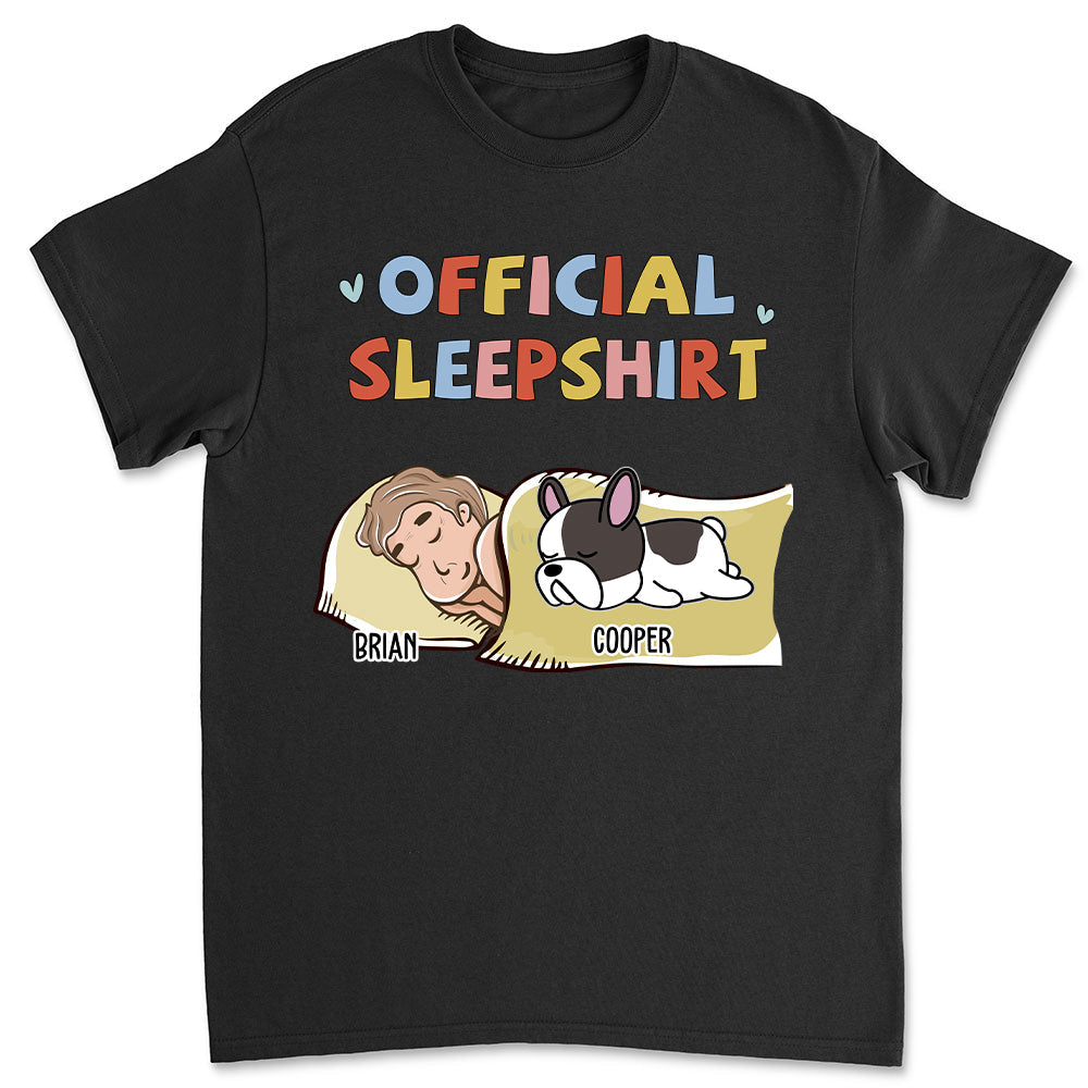 Sleeping Dog Sleepshirt 2 - Personalized Custom Unisex T-shirt