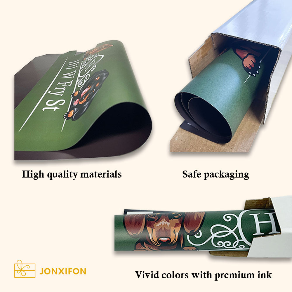 Dog Address Magnetic Mailbox Cover, Dog Lover Gift