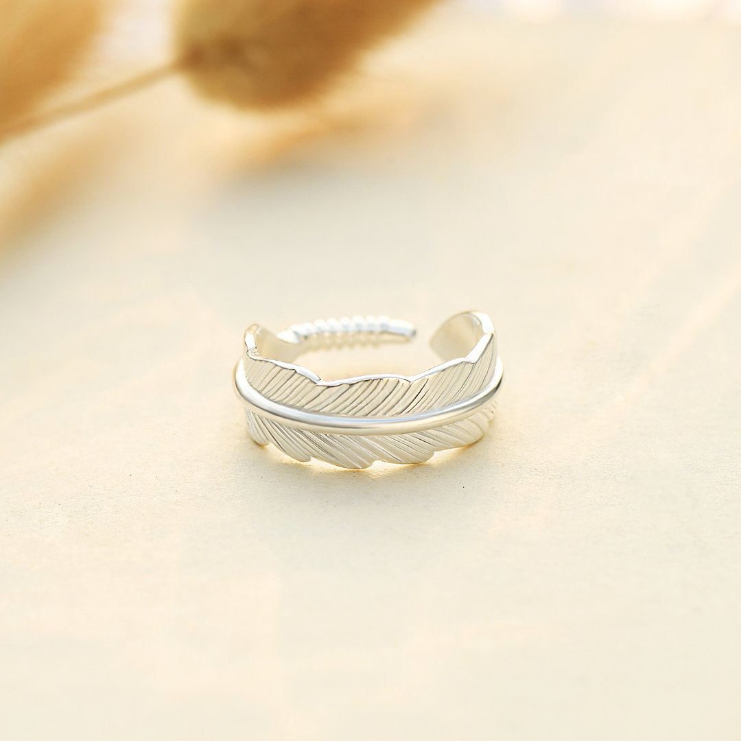 The Day I Lost You Personalized Plume Ring