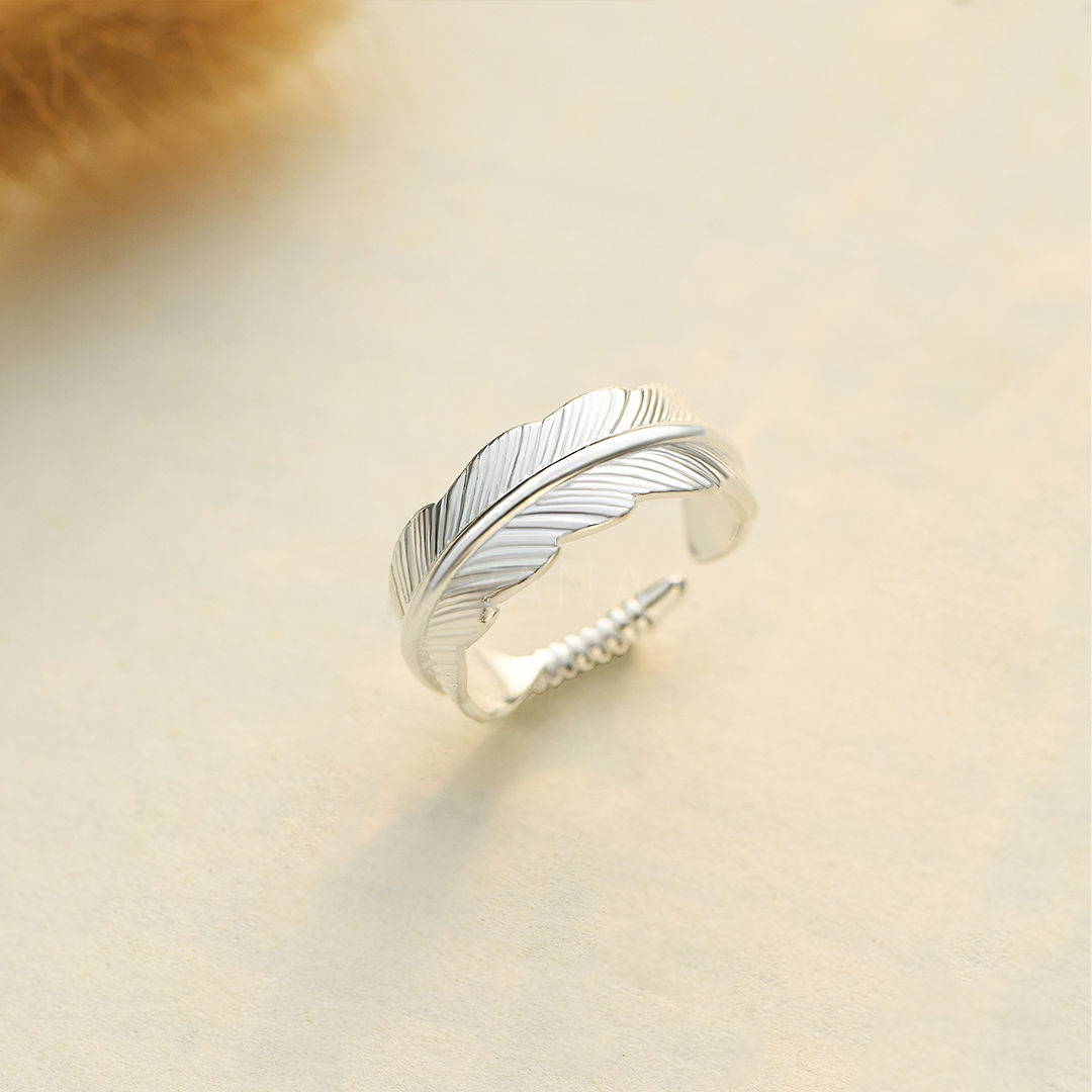 The Day I Lost You Personalized Plume Ring