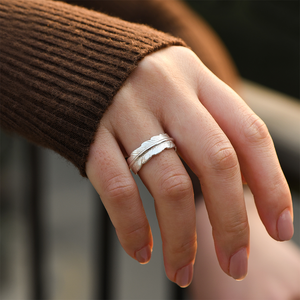 The Day I Lost You Personalized Plume Ring